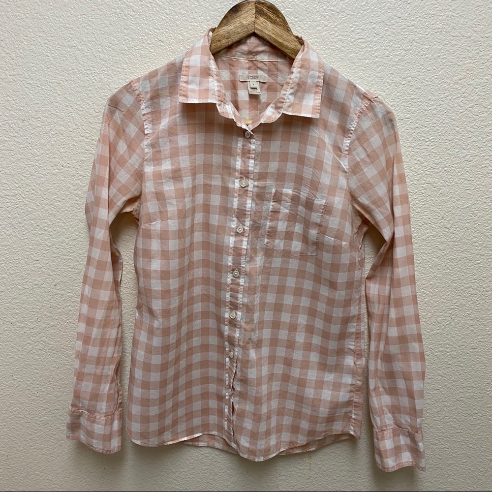J. Crew Gingham Button Down